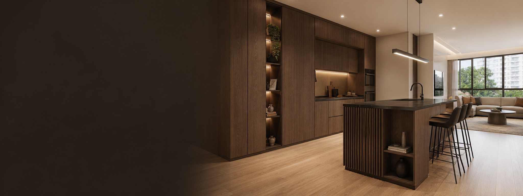Custom walk-in wardrobe with organized shelving