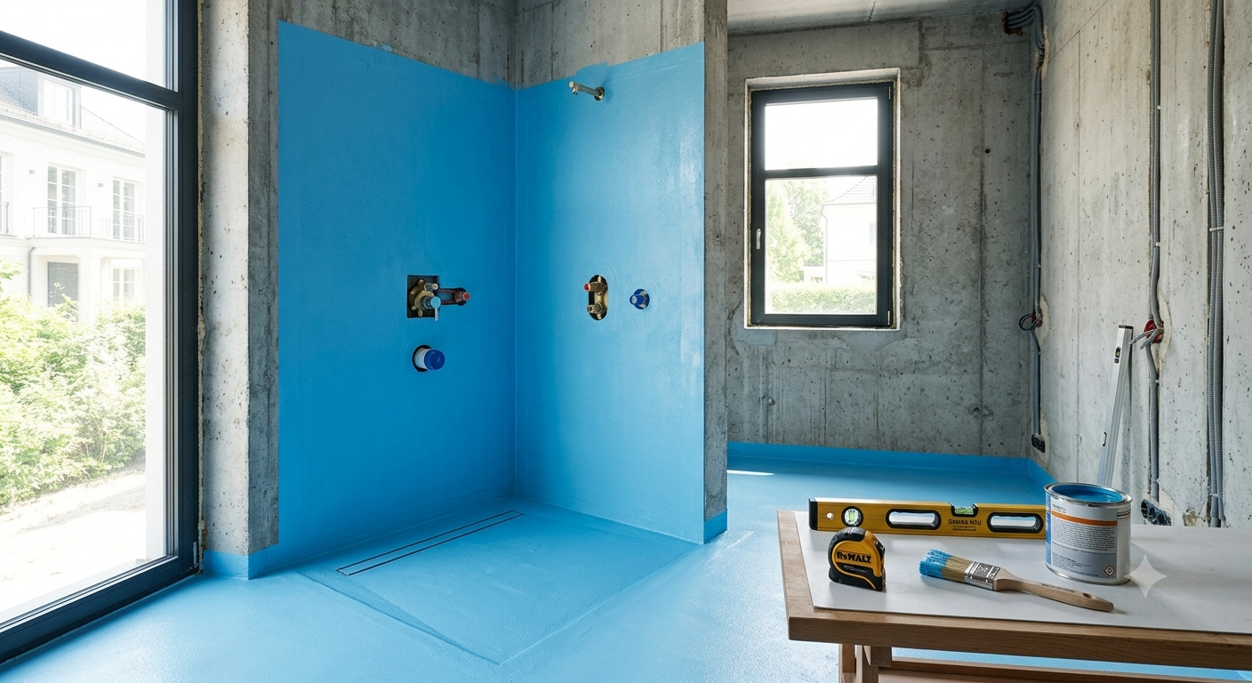 Wet works flooring and plumbing preparation